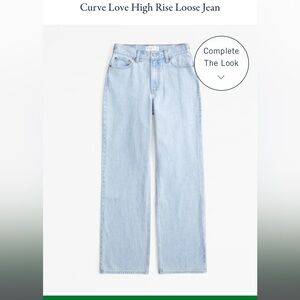 Abercrombie Curve Love High Loose Jeans 26S